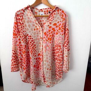 Cabi womans Go To blouse leopard print Size XSmall